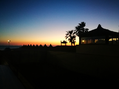 Spiaggia al tramonto